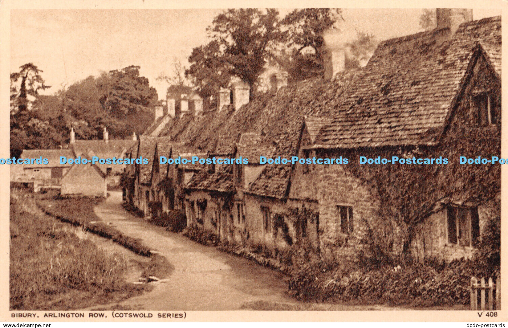 R346951 Bibury Arlington Row Photochrom Cotswold Series