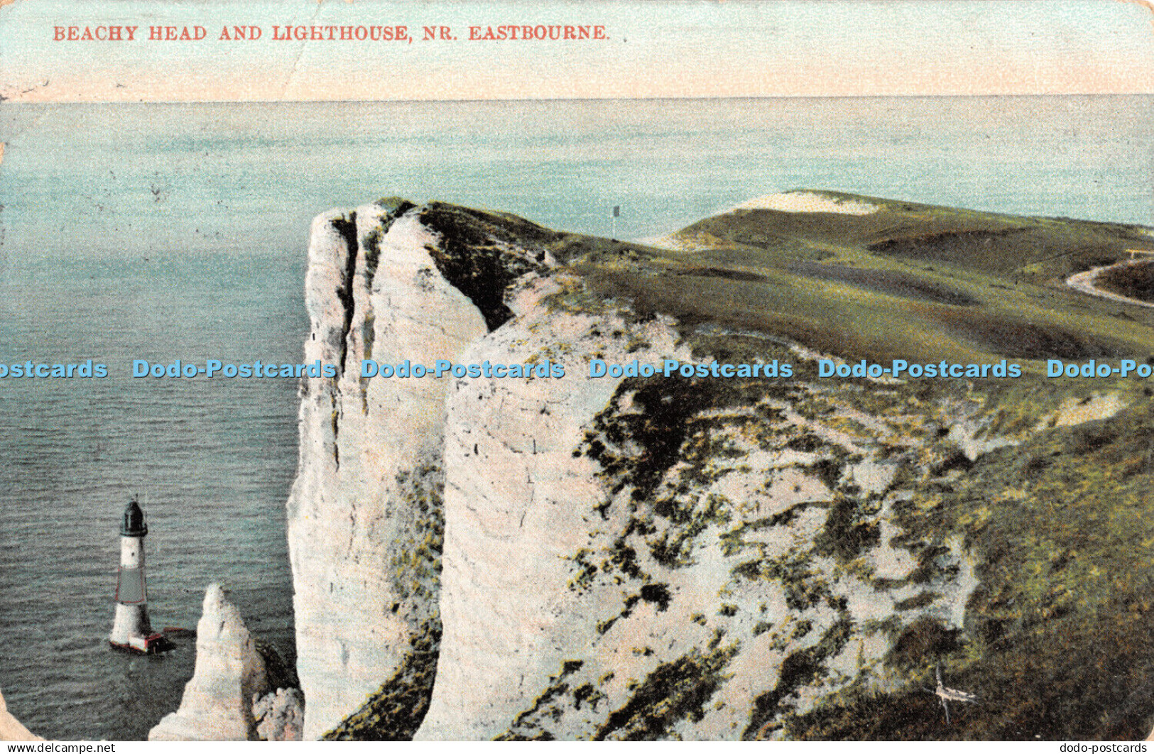 R356315 Beachy Head and Lighthouse Nr Eastbourne Max Ettlinger Eastbourne Series