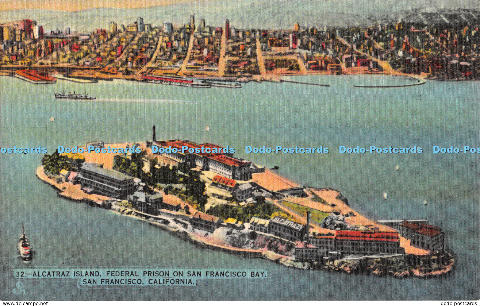 R363775 Alcatraz Island Federal Prison On San Francisco Bay San Francisco Califo