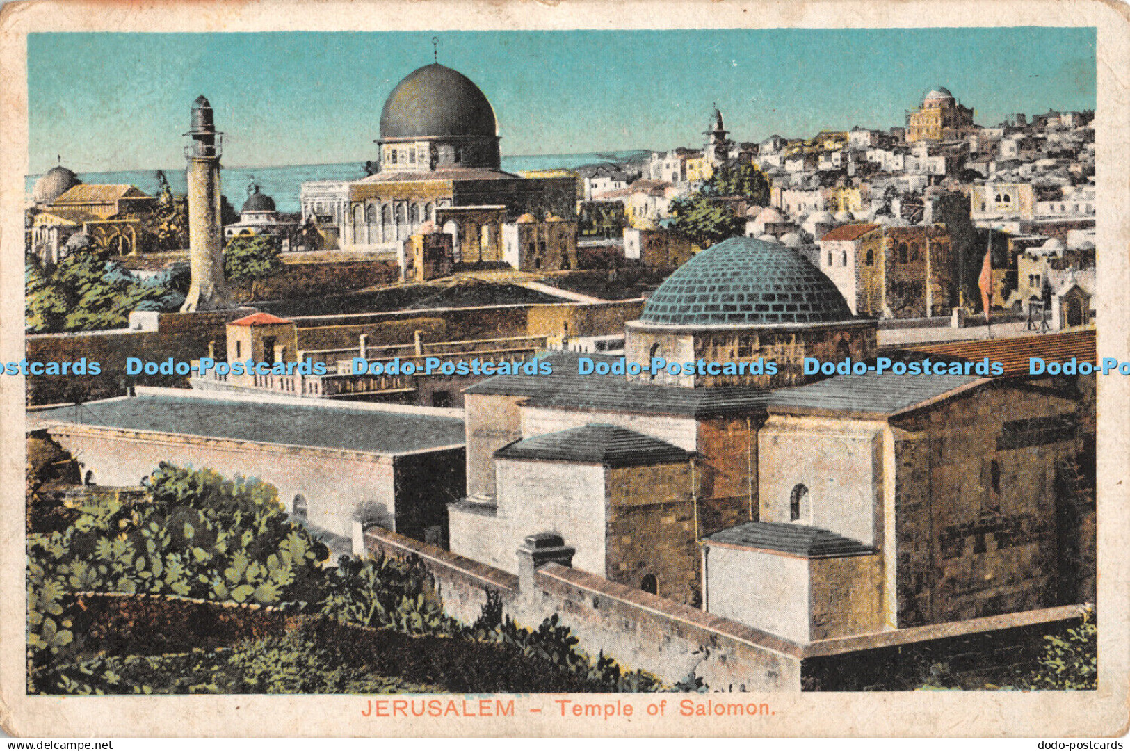 R372180 Jerusalem Temple of Salomon The Cairo Postcard Trust Serie 804