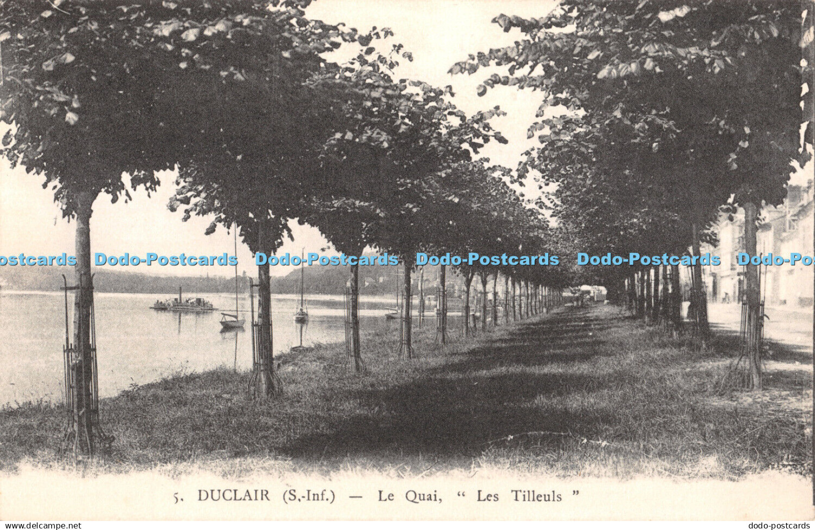 R376102 Duclair Le Quai Les Tilleuls Deschamps