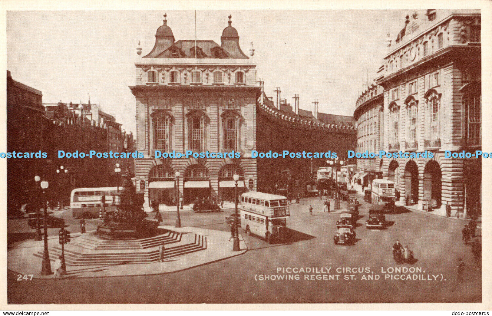 R377127 London Piccadilly Circus Showing Regent St and Piccadilly