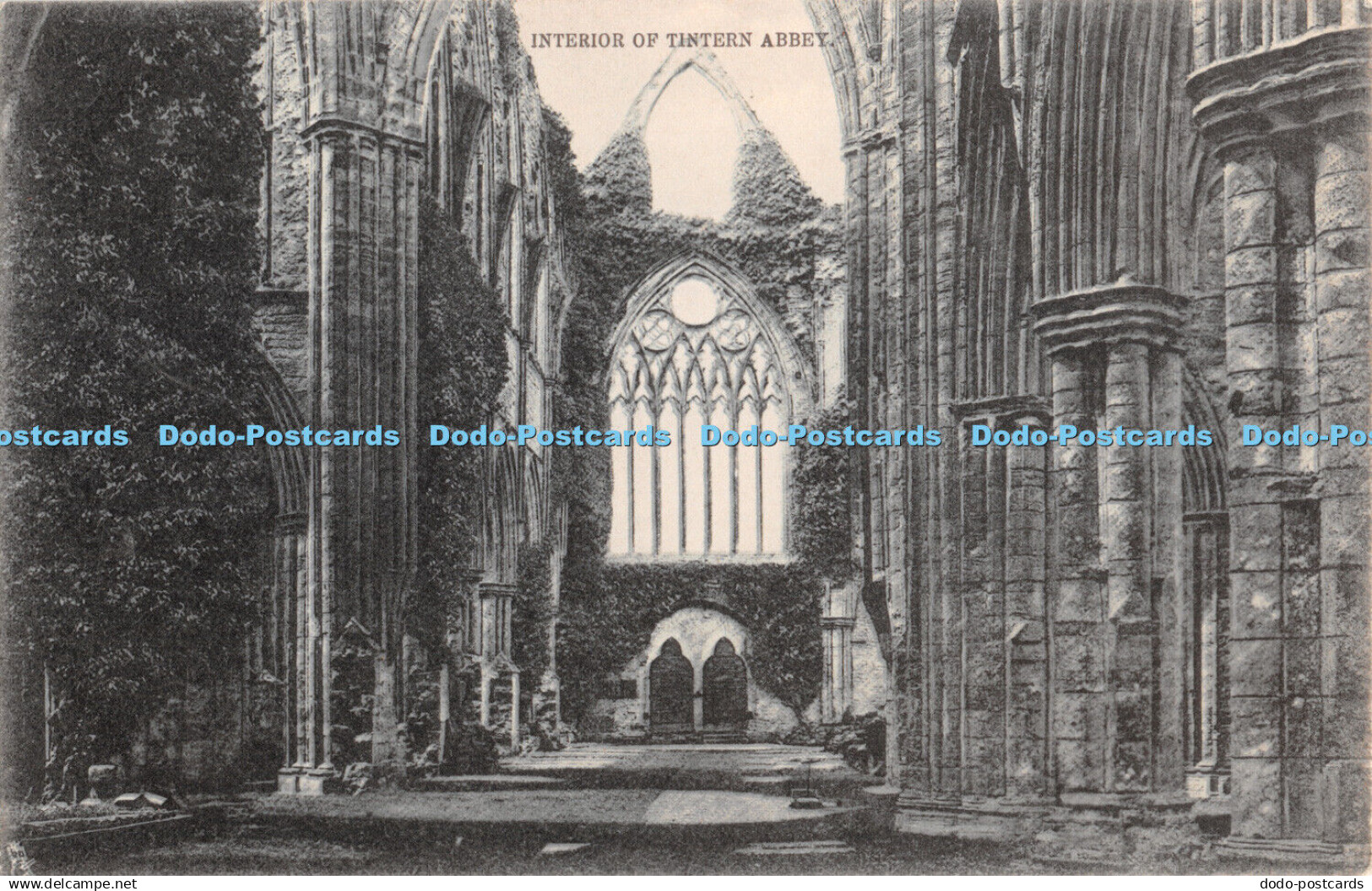 R379575 Interior of Tintern Abbey Tuck County Series 366 Monmouthshire