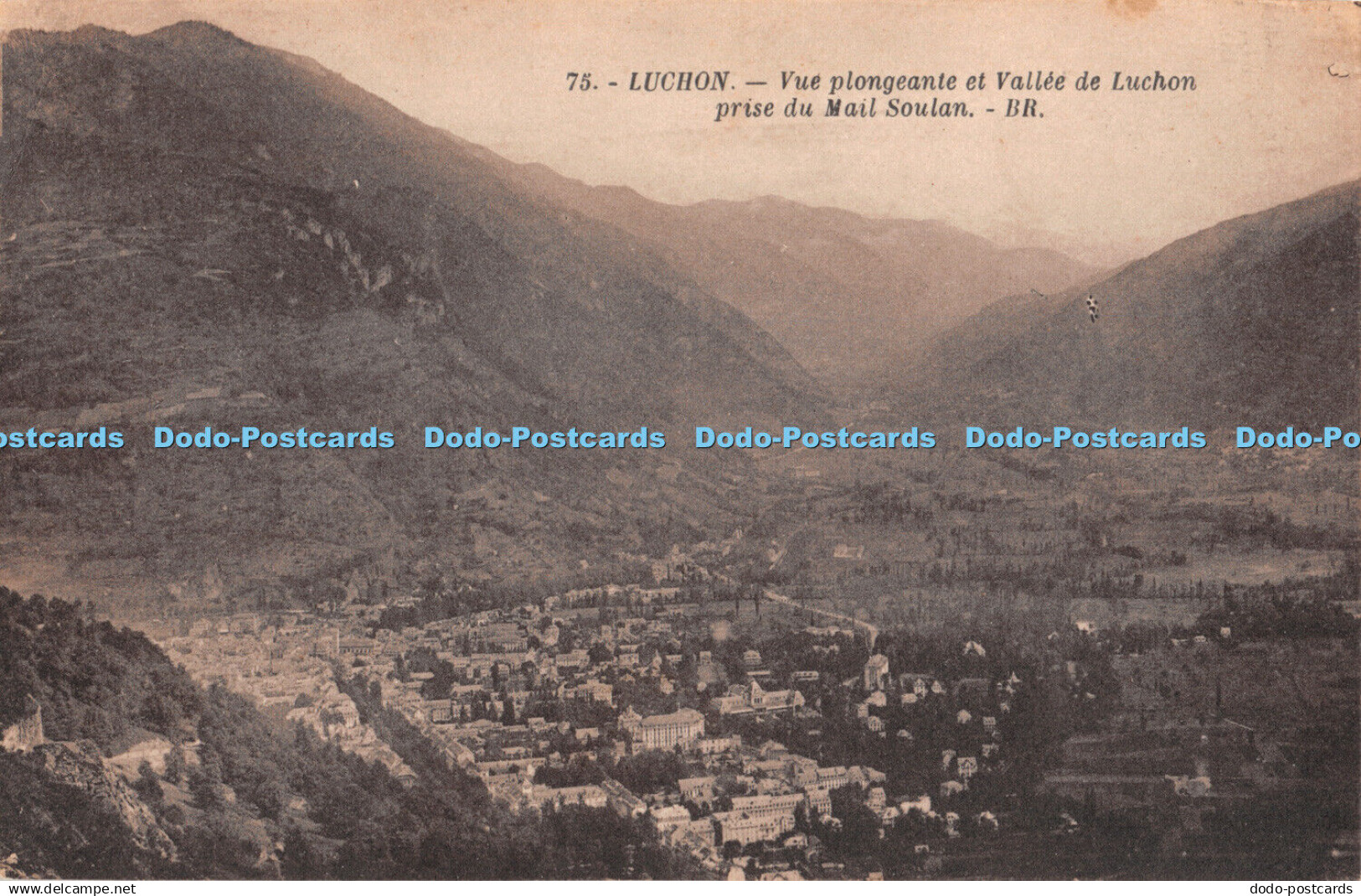 R385860 Luchon Vue Plongeante et Vallee de Luchon Prise du Mail Soulan BR Bloc F