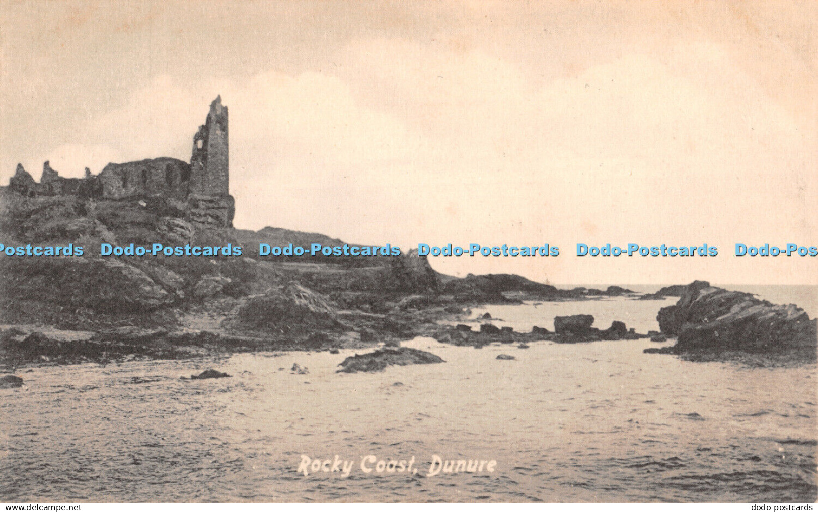 R386343 Dunure Rocky Coast Alexr D Henderson Postcard