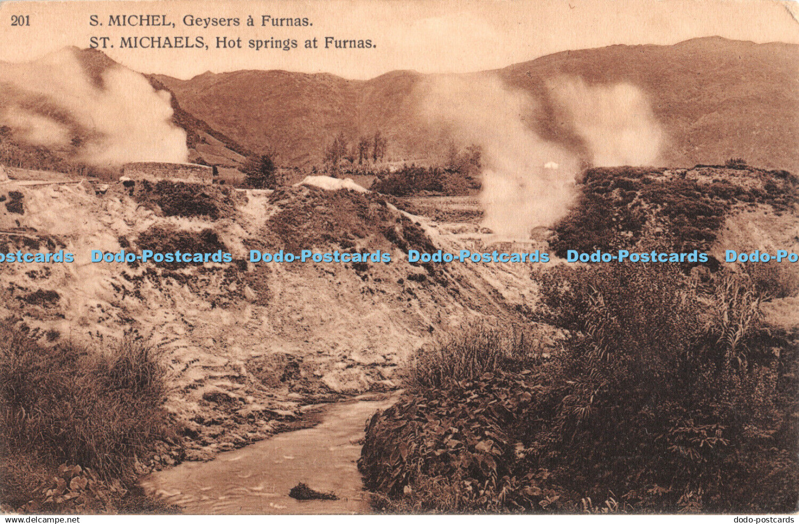 R387301 St Michaels Hot springs at Furnas Postcard