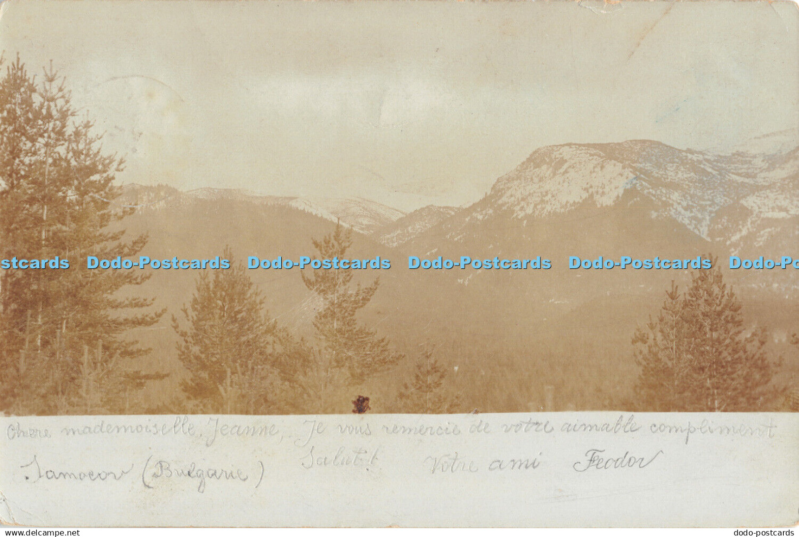 R390490 Bulgarie Mountains Old Photography Postcard 1902