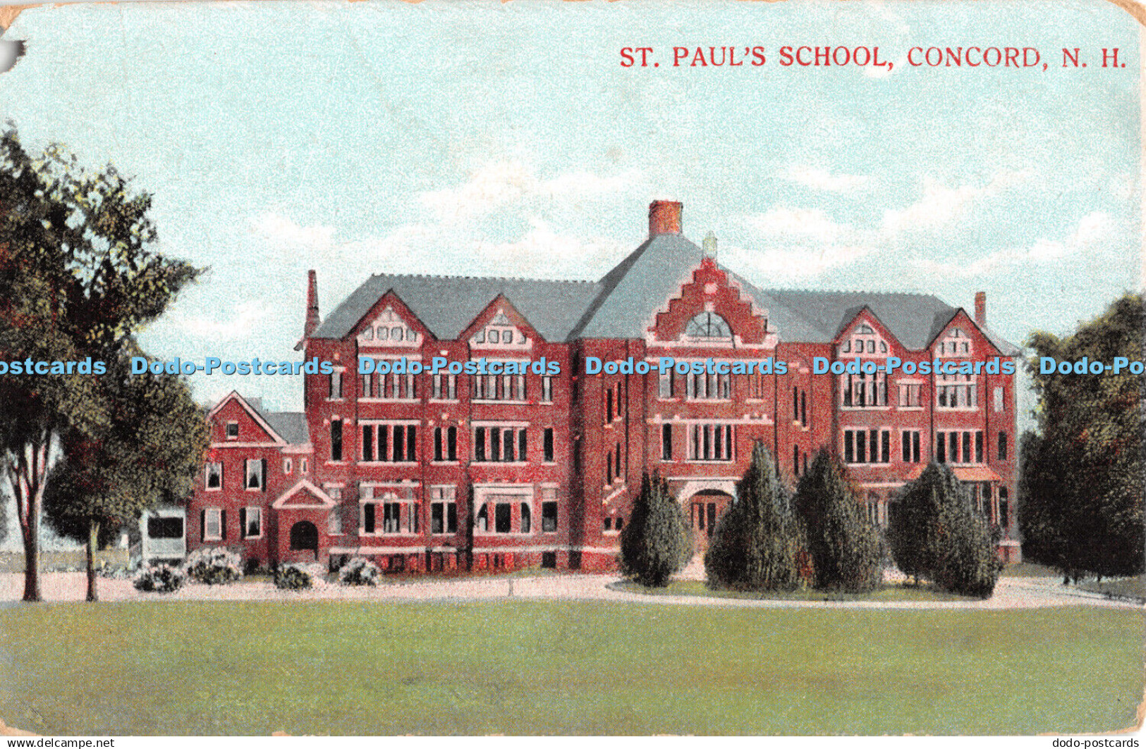 R412739 Concord N H St Paul School Postcard