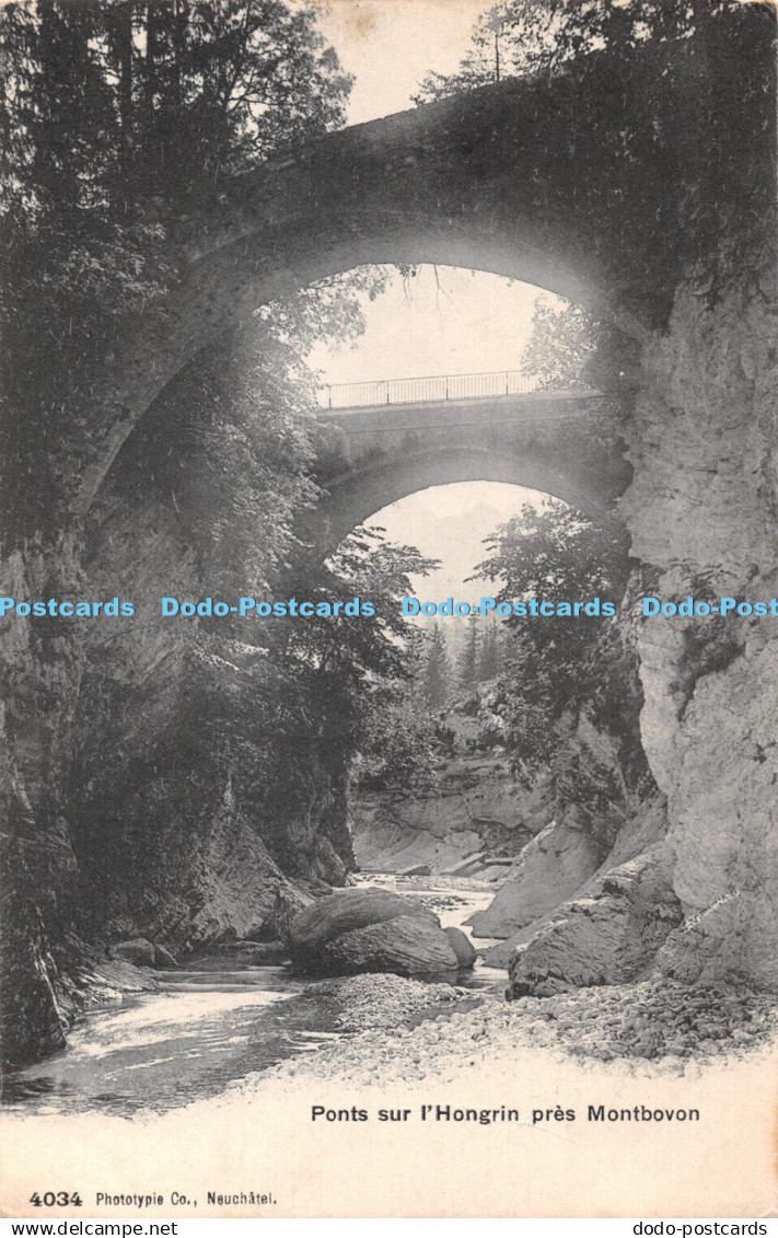 R422095 Ponts sur lHongrin pres Montbovon 4034 Phototypie 1906