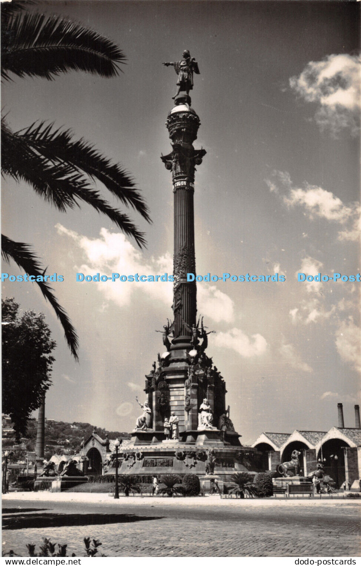 R430801 Christopher Columbus Monument Barcelona 1958