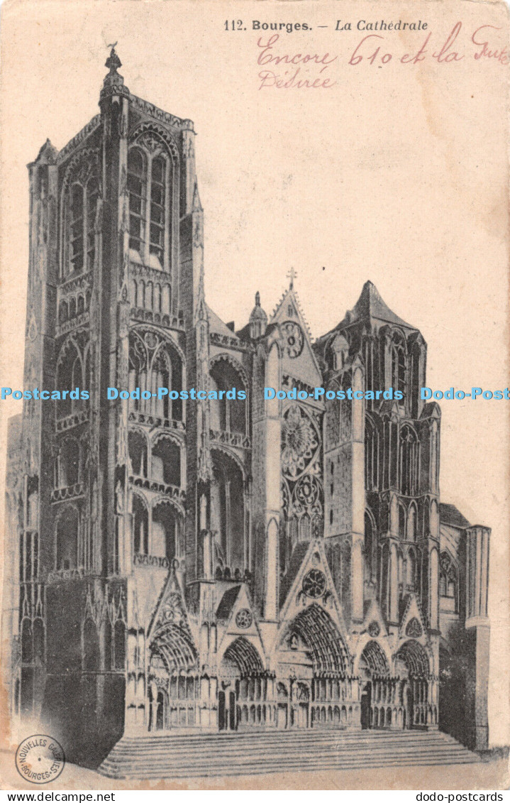 R431211 Bourges 112 La Cathedrale Nouvelles Galeries Bourges Carte Postale