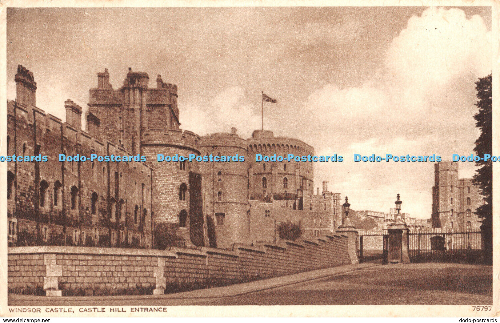 R442788 Windsor Castle Castle Hill Entrance Photochrom