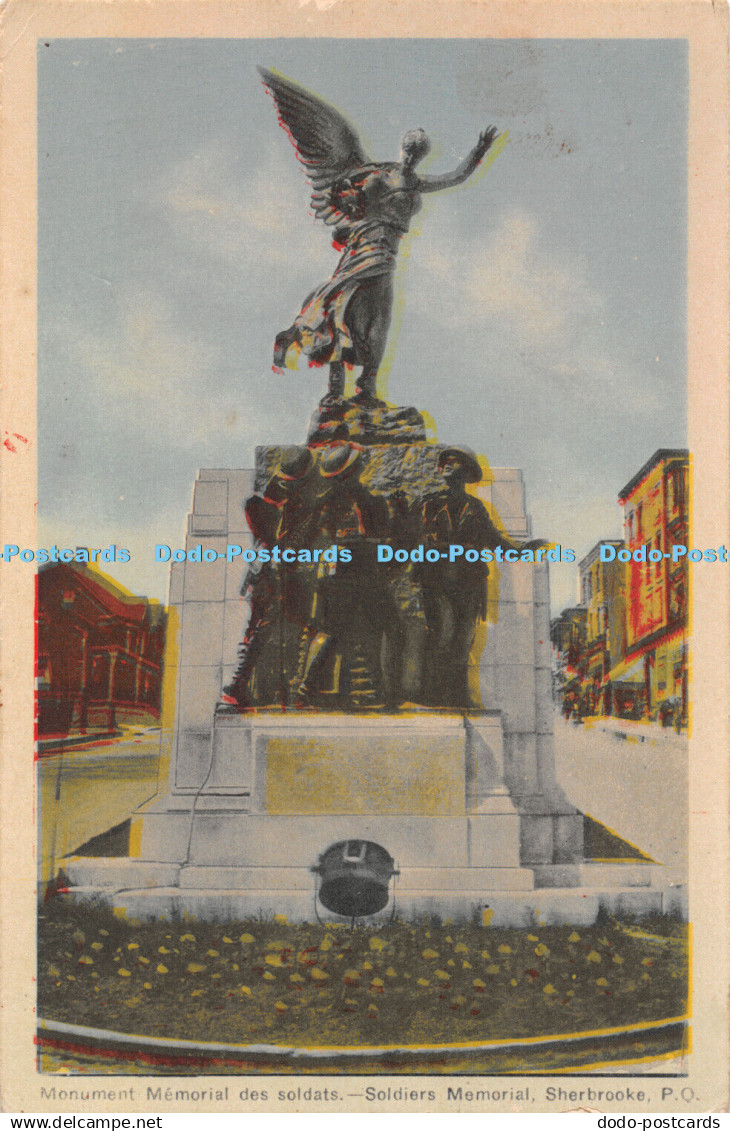 R444835 Sherbrooke P Q Soldiers Memorials Photogelatine Engraving