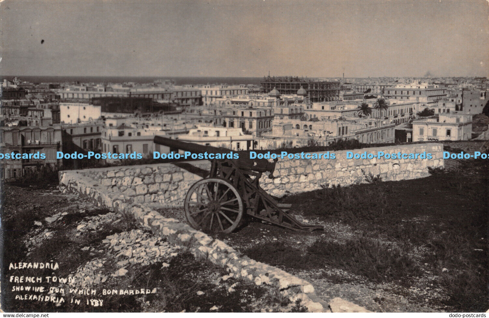 R454528 Alexandria French Town Showing Gun which Bombarded Alexandria V Page L S