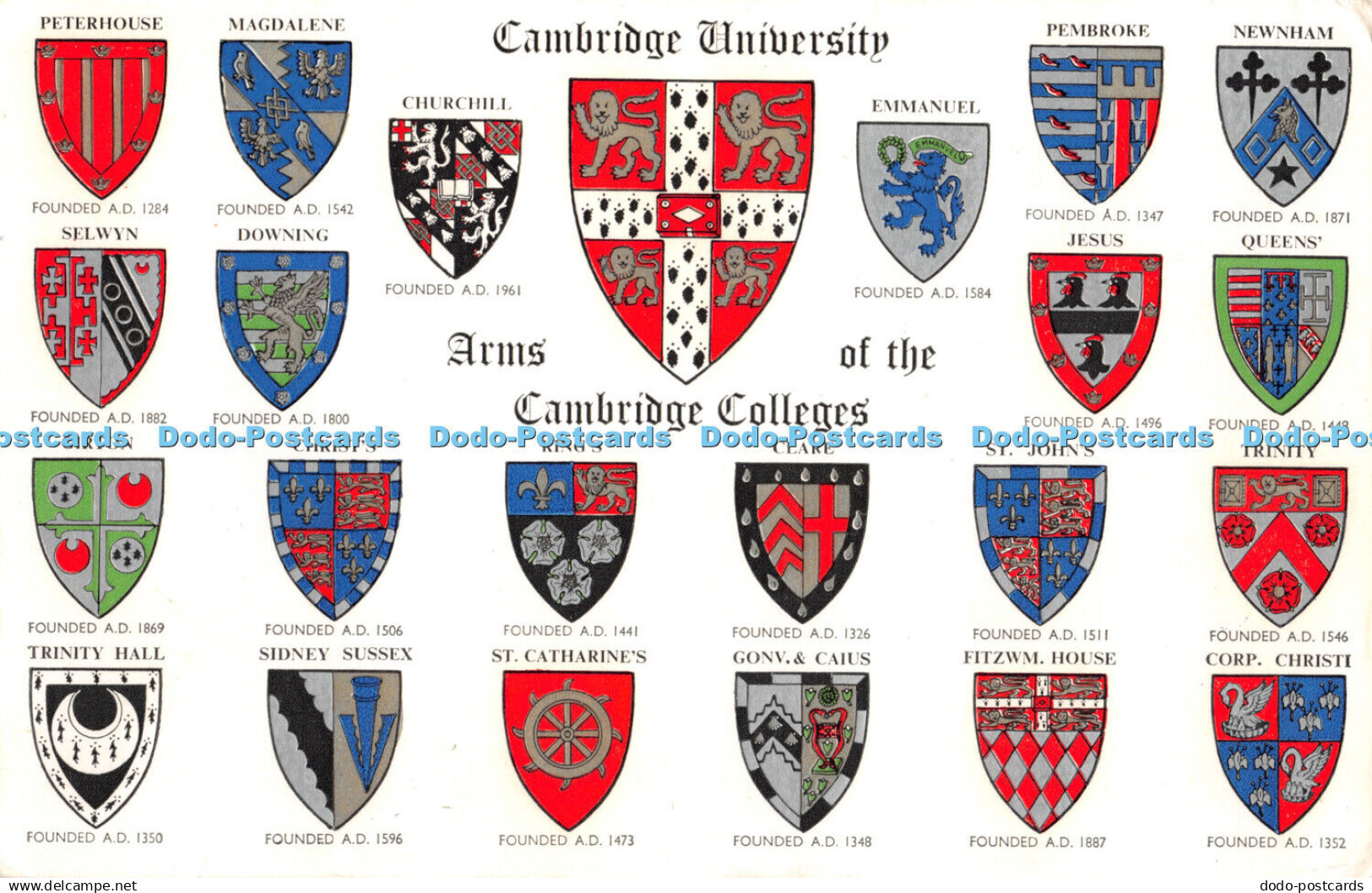 R463366 Cambridge University Arms of the Cambridge Colleges J Salmon