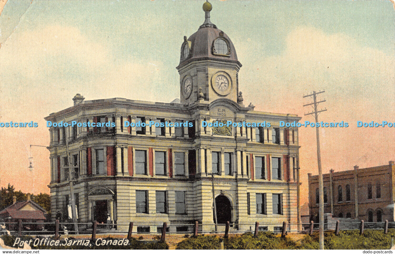 R472917 Post Office Sarnia Canada The Pugh Manufacturing 1919