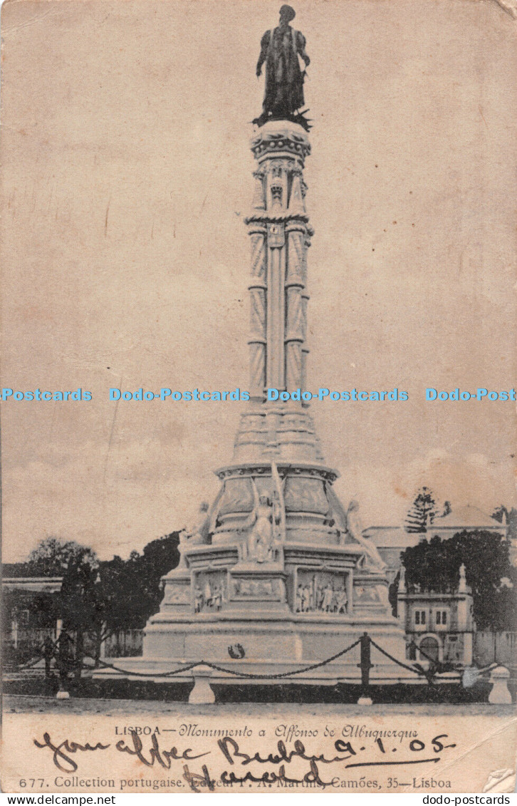 R477928 Lisboa Monumento a Affonso Se Albuquerque F A Martins 1905