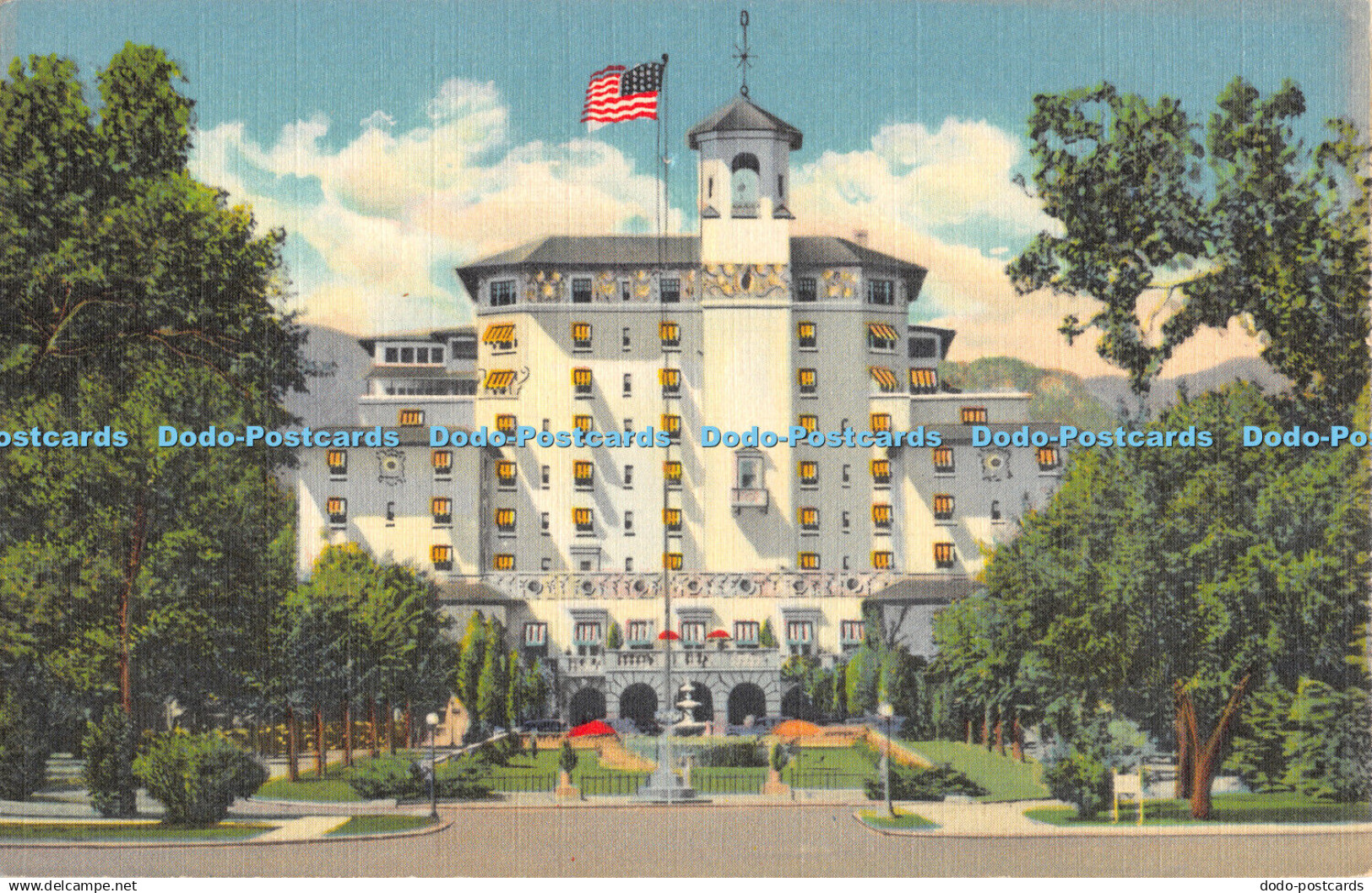 R480395 Colorado Front Vista of the Broadmoor Hotel Colorado Springs C T Art Col