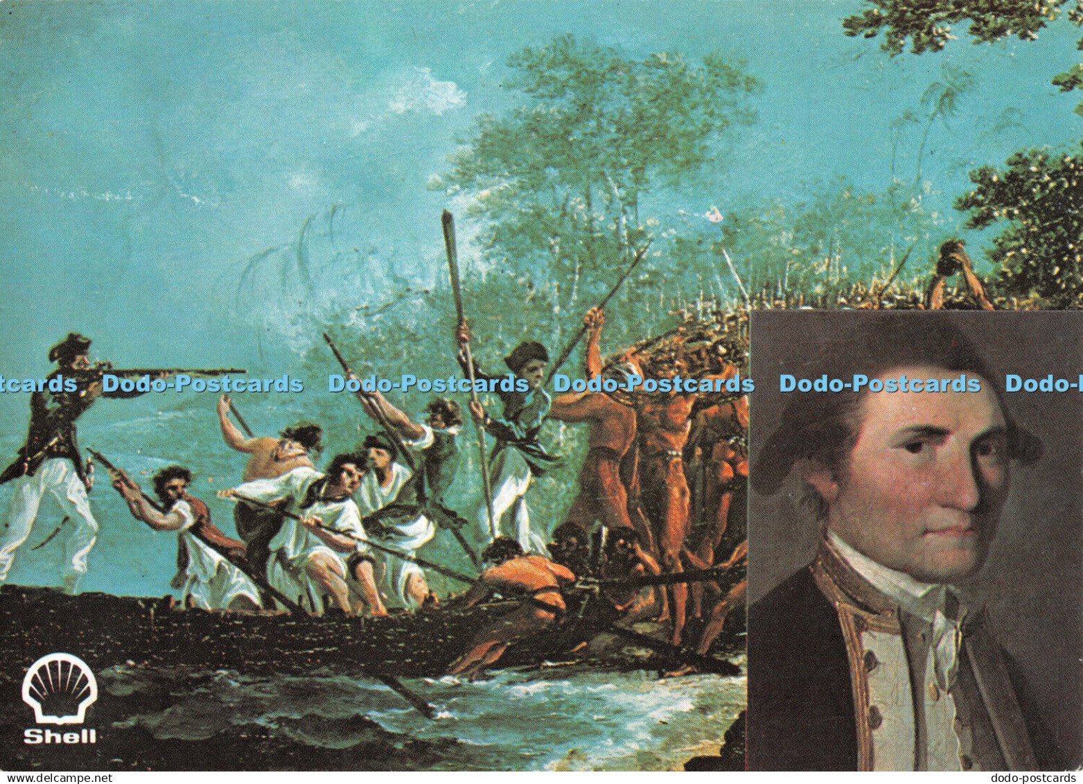 R482434 Great Britons Captain James Cook Captain Cook Landing at Erromanga New H