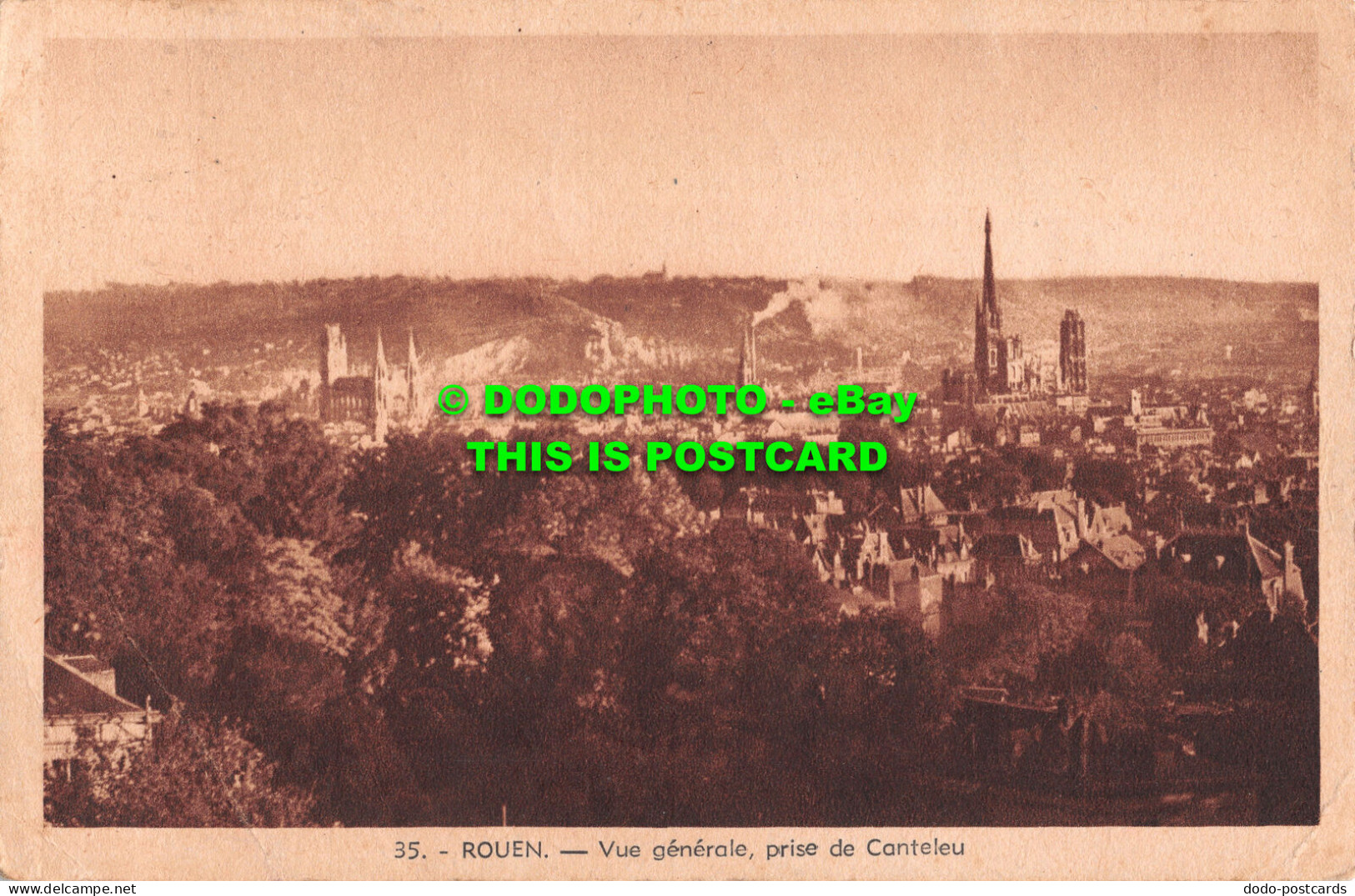 R494909 35. Rouen. Vue generale prise de Canteleu. La Cigogne. 1950