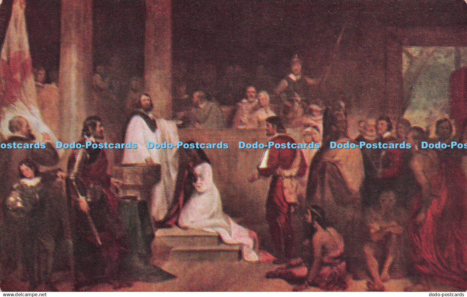 R504423 615 Baptism of Pocohontas Jamestown Va 1613 John G Chapman Rotunda of Ca