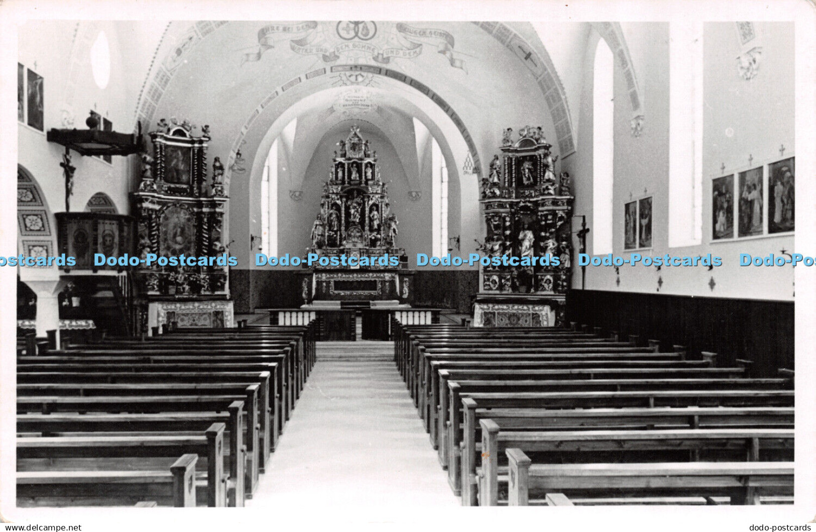 R505351 Neue Kirche in Tasch Hauptschiff Postcard