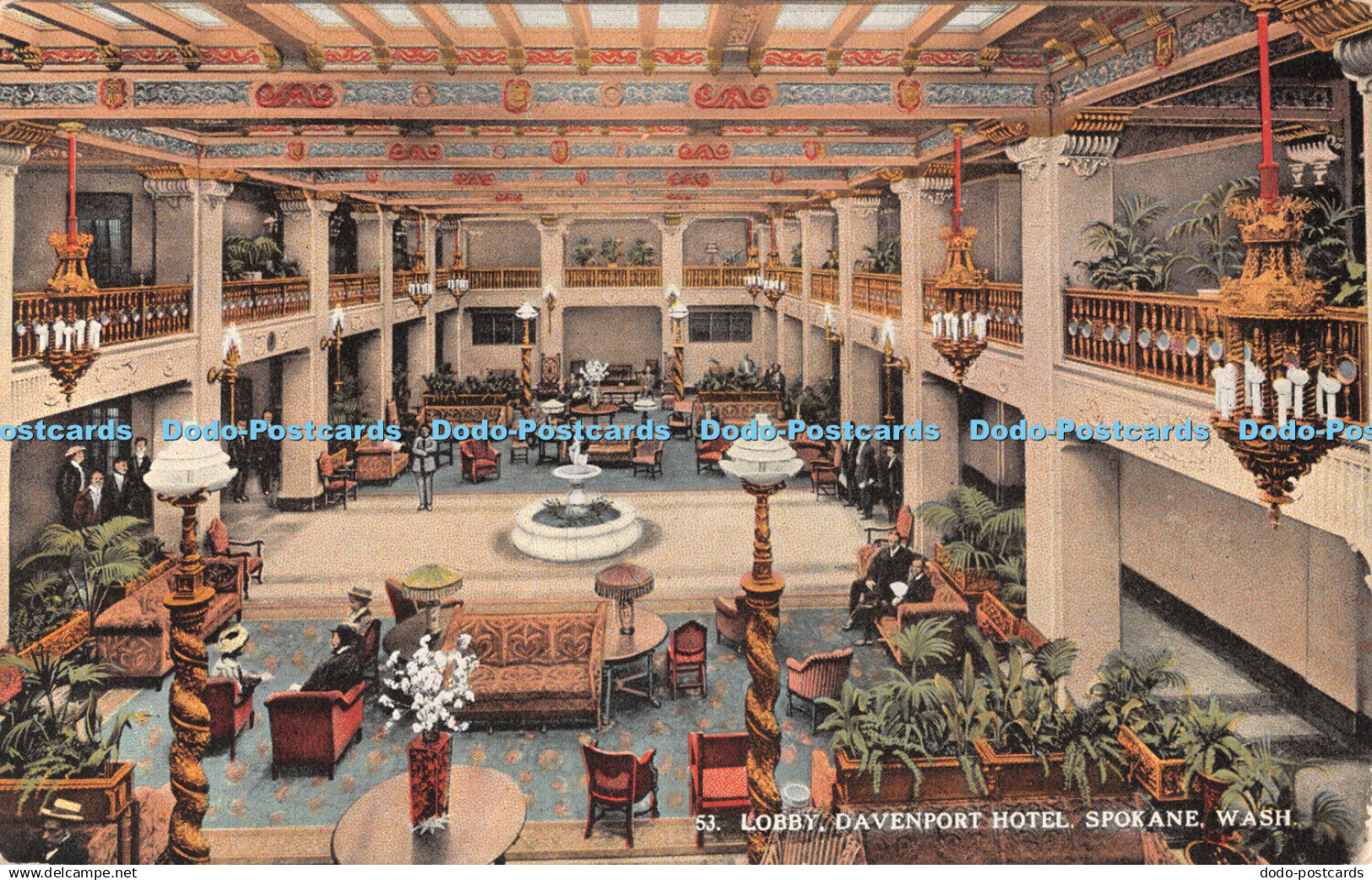 R507899 Lobby Davenport Hotel Spokane Wash The Boughton Robbins