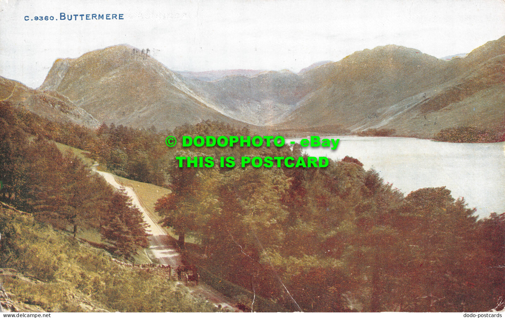 R510202 Buttermere. Photochrom. Postcard. 1947