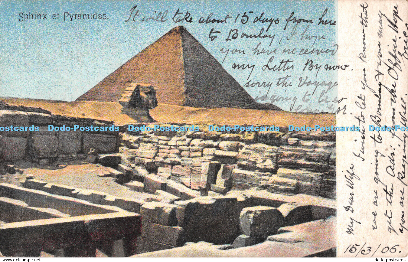 R510296 Sphinx et Pyramides Postcard 1906