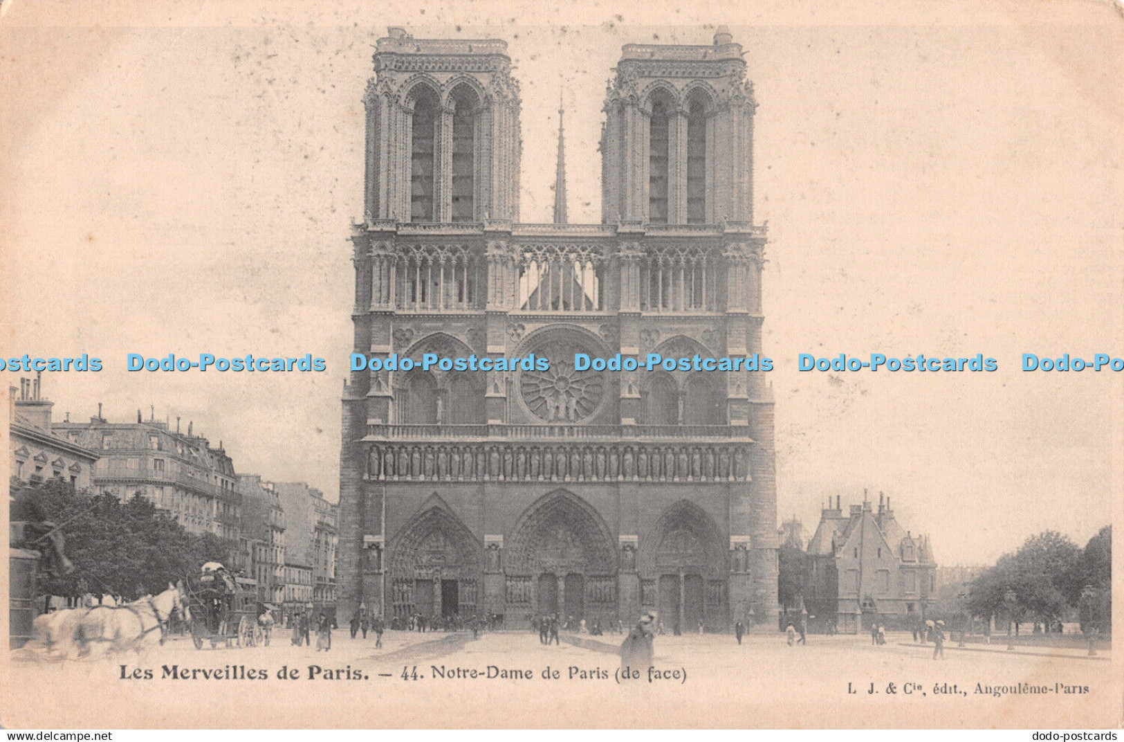 R510415 Merveilles de Paris Notre Dame de Paris de face L J and Cie