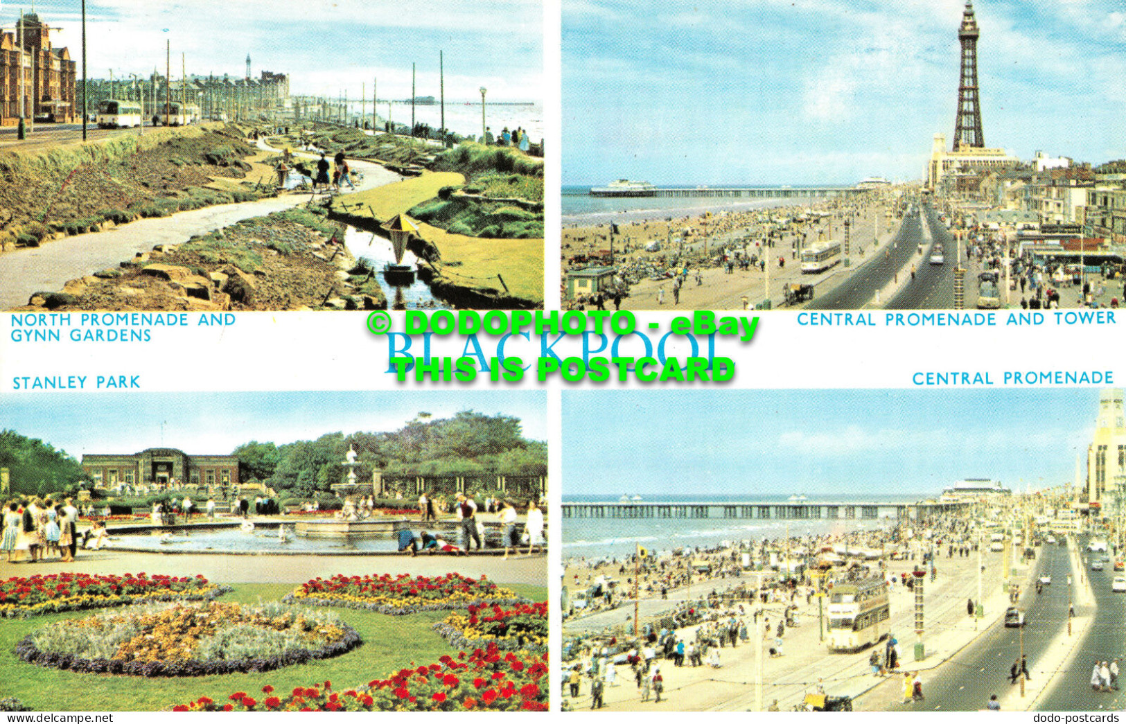 R521067 Blackpool. Stanley Park. Central Promenade. Multi View