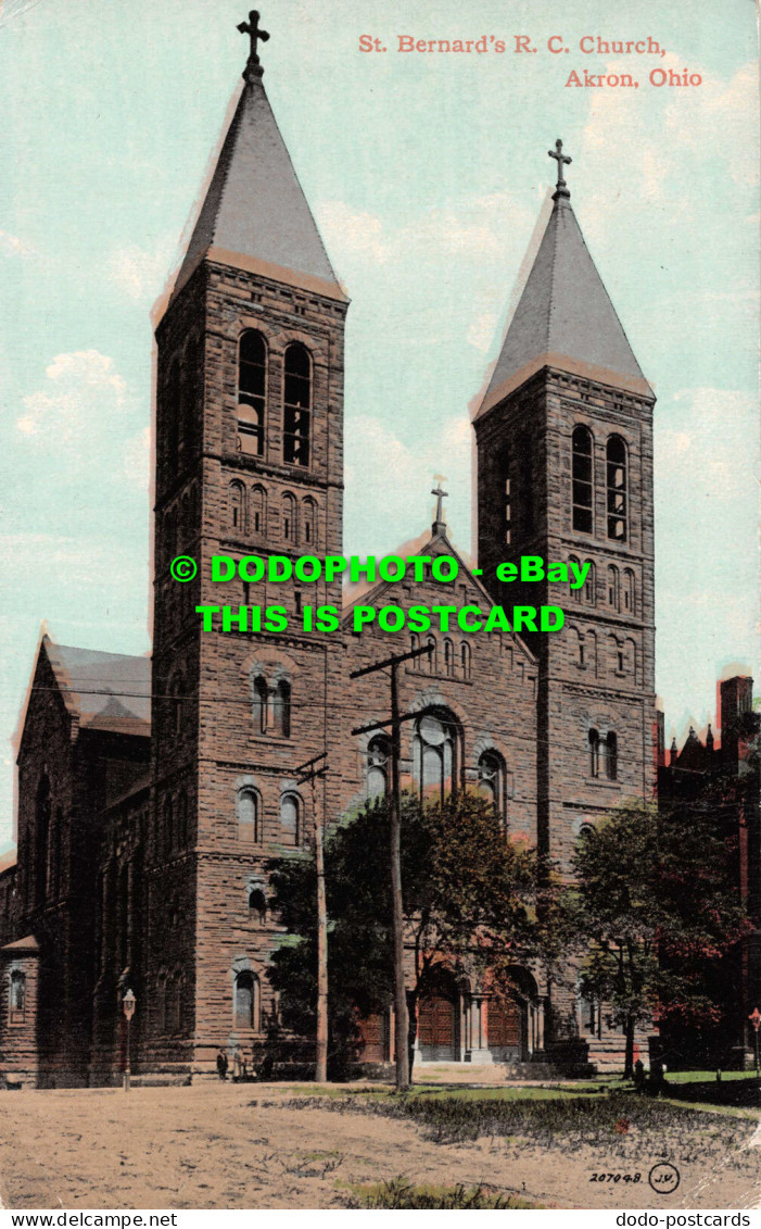 R546054 Ohio. Akron. St. Bernard R. C. Church. Leighton and Valentine