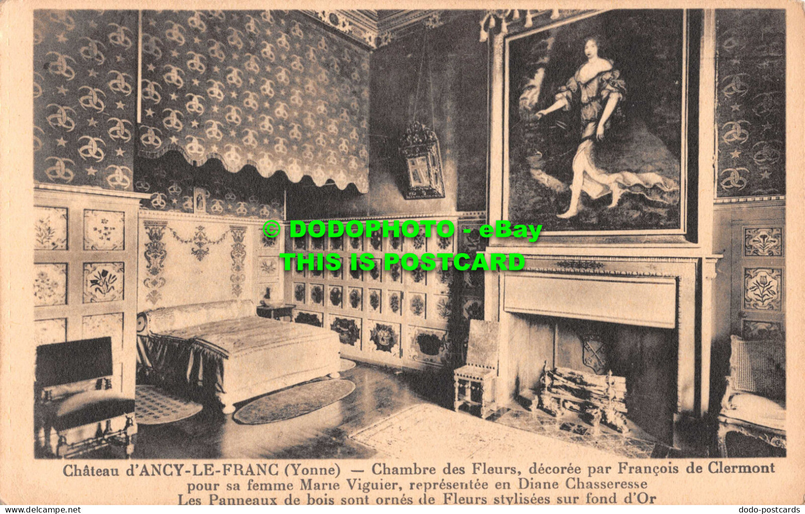 R549441 Chateau d Ancy le Franc. Yonne. Chambre des Fleurs