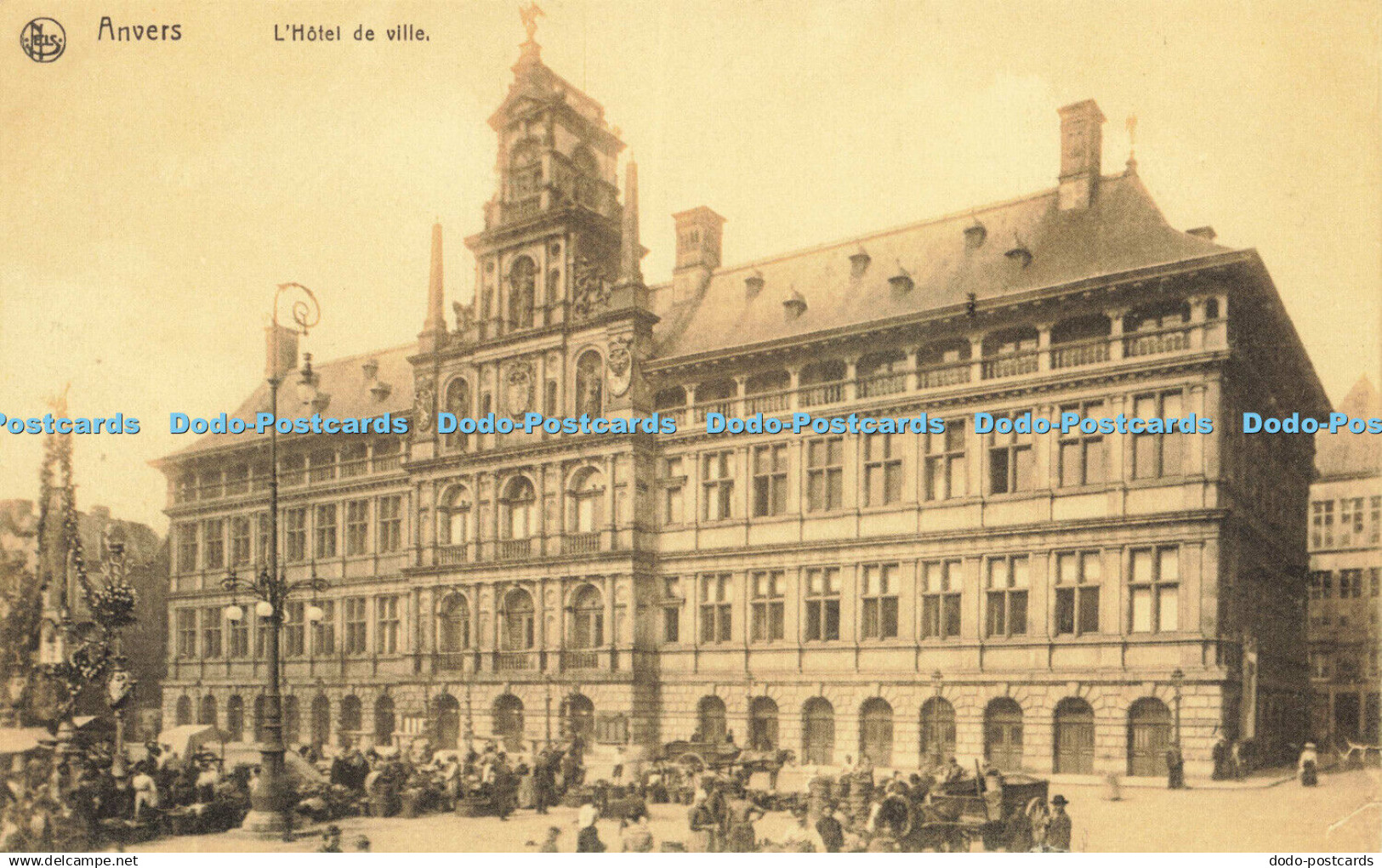 R592324 Nels Anvers LHotel de ville Serie Anvers No 47 Bruxelles