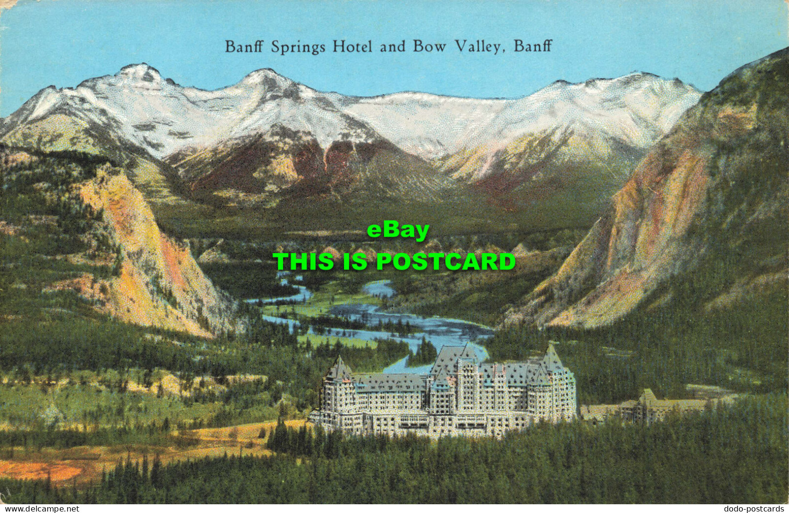 R596759 Banff Springs Hotel and Bow Valley. Banff. Byron Harmon