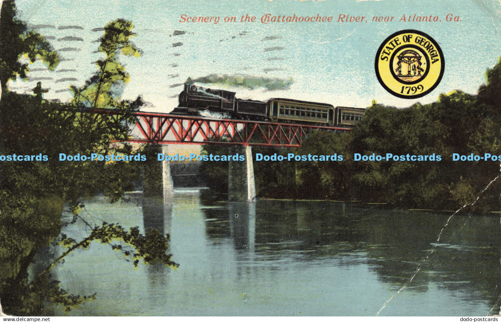 R600735 Scenery on Chattahoochee River near Atlanta Ga State of Georgia 1799 654