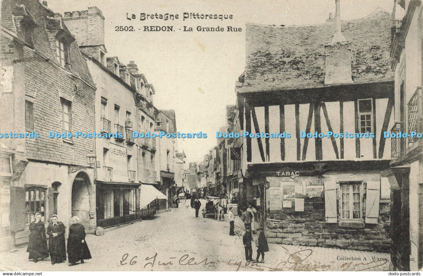 R602488 La Bretagne Pittoresque 2502 Redon La Grande Rue La Bretagne A W 1904