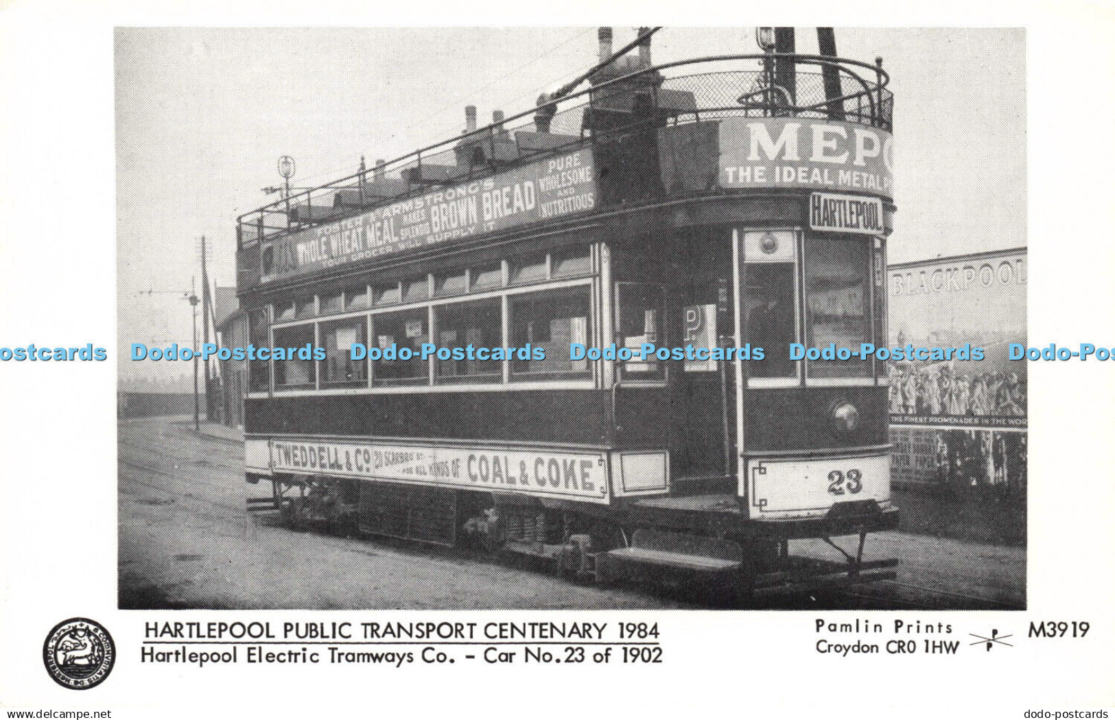 R605886 Hartlepool Public Transport Centenary 1984 Hartlepool Electric Tramways