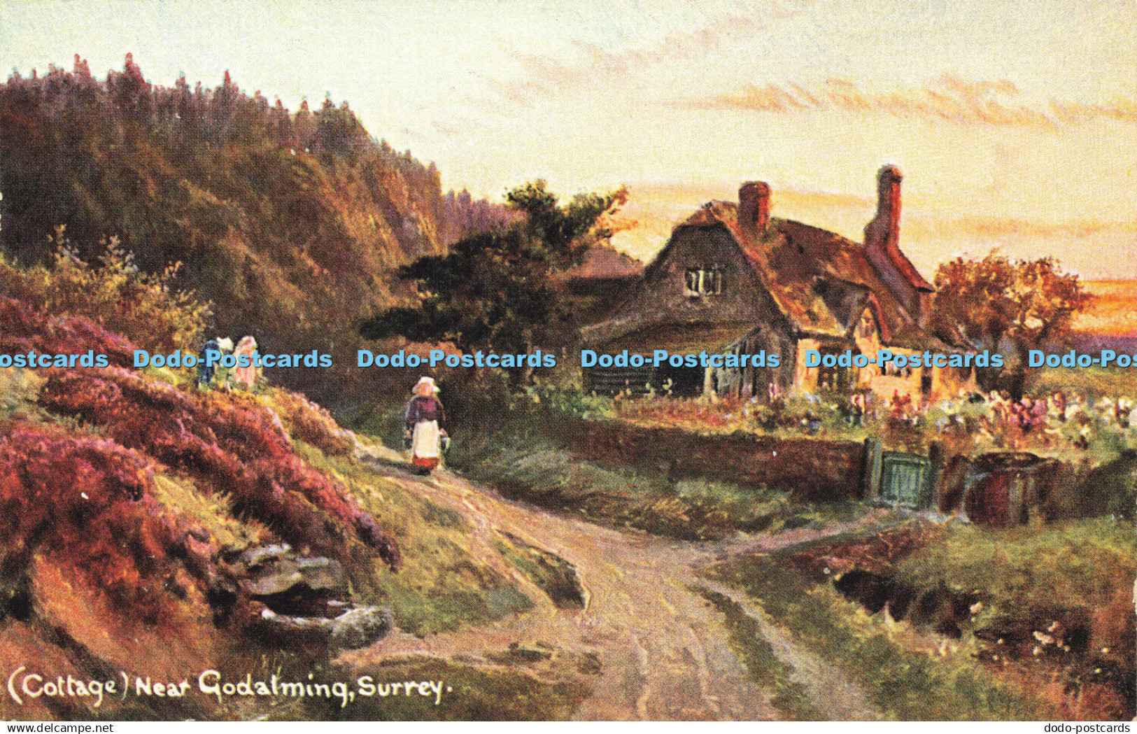 R610391 Cottage Near Godalming Surrey S Hildesheimer Surrey Views Series No 5401