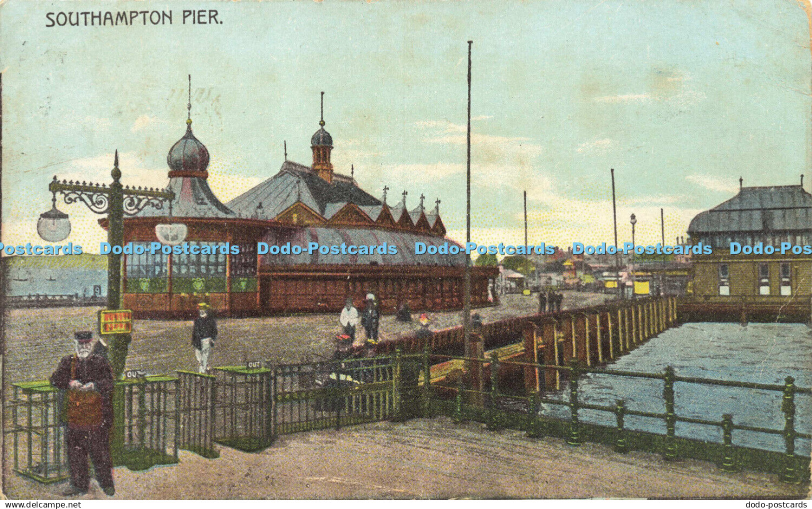 R615791 Southampton Pier Gale and Thomas Southampton and Portsmouth 1906