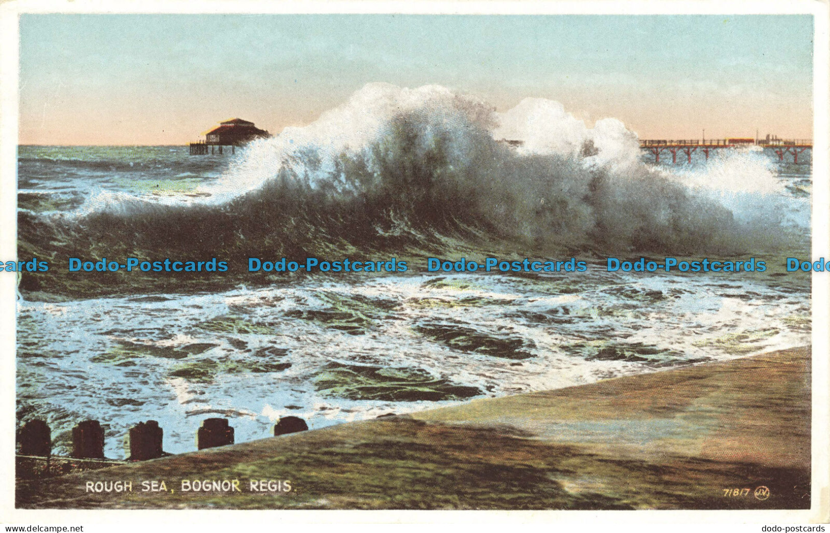 R629314 Bognor Regis. Rough Sea. Postcard