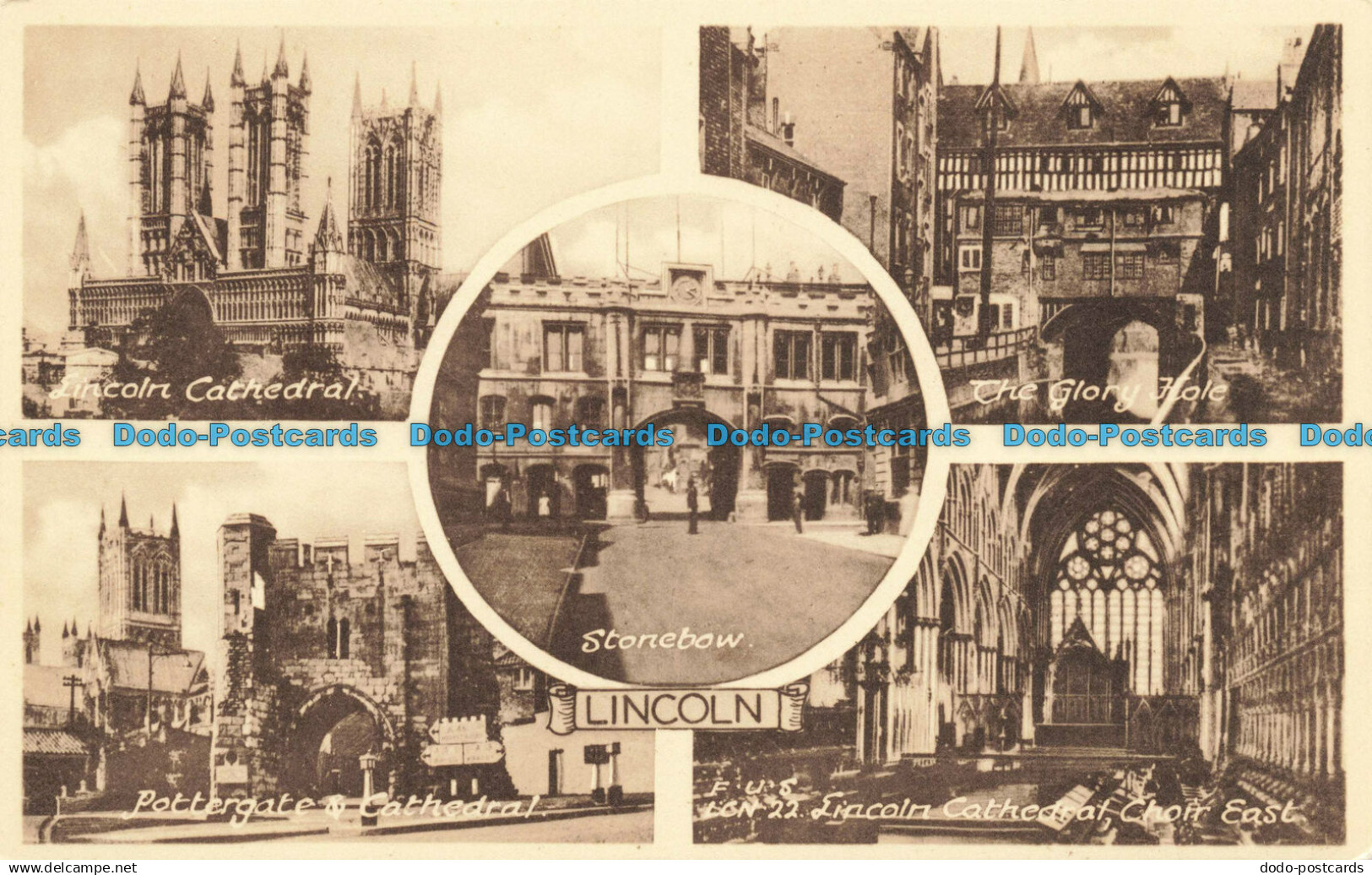 R633958 Lincoln. Lincoln Cathedral. F. Frith. Multi View