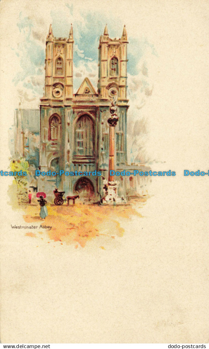 R635032 Westminster Abbey. Postcard