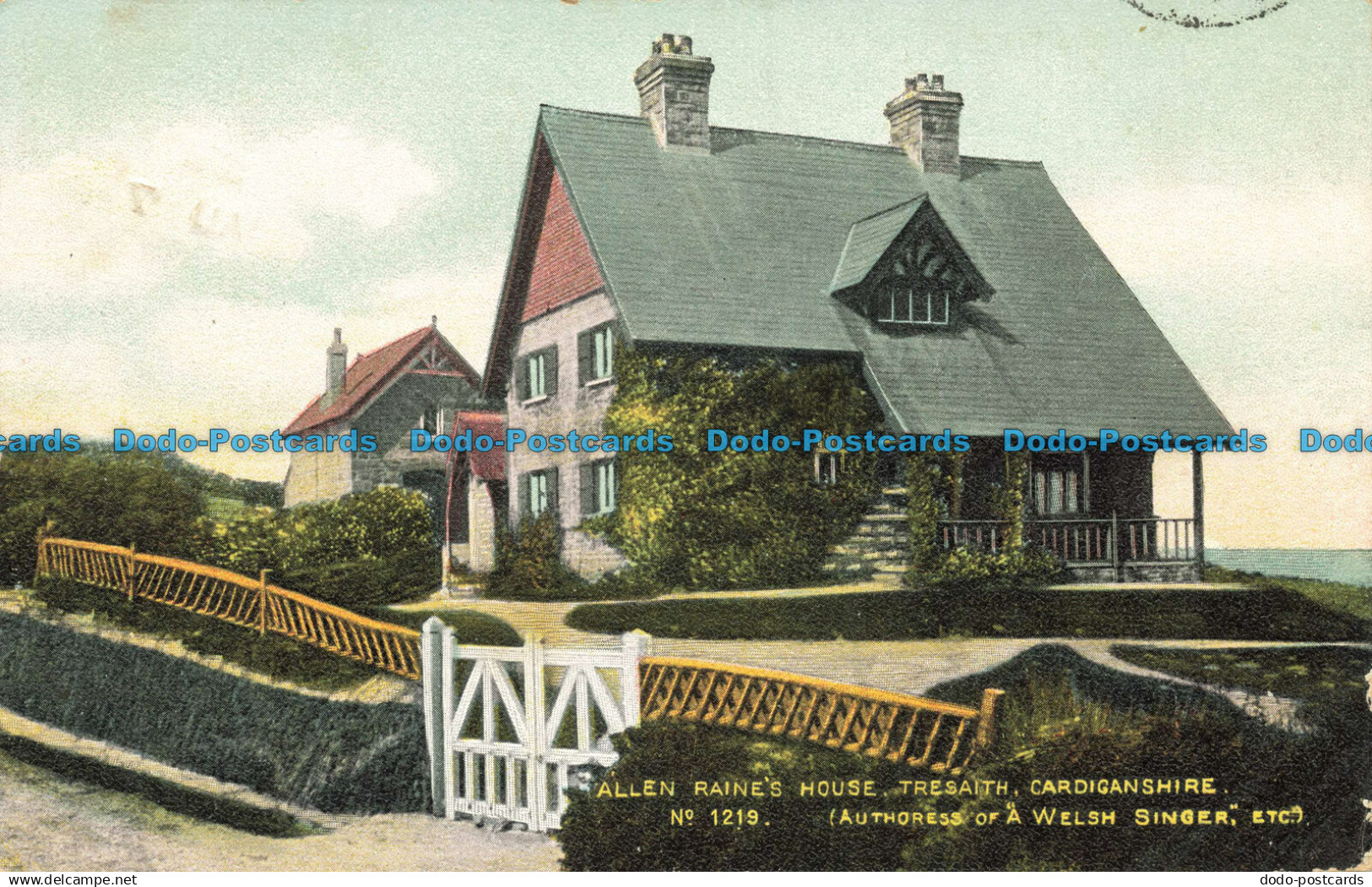 R639050 Cardiganshire. Allen Raine House. Tresaith. Hardings. Britannia Series.