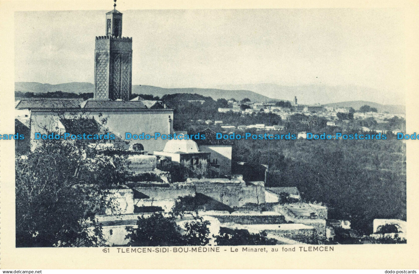 R647437 Tlemcen Sidi Medine. Le Minaret au Fond Tlemcen. C. A. P