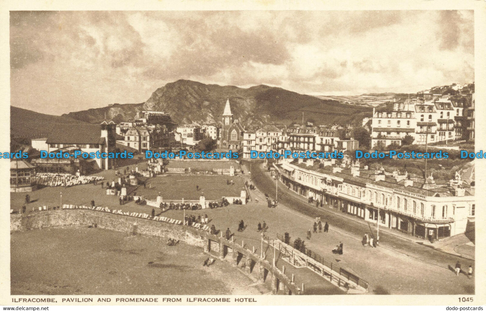 R648472 Ilfracombe. Pavilion and Promenade From Ilfracombe Hotel. B. C. M. Pictu