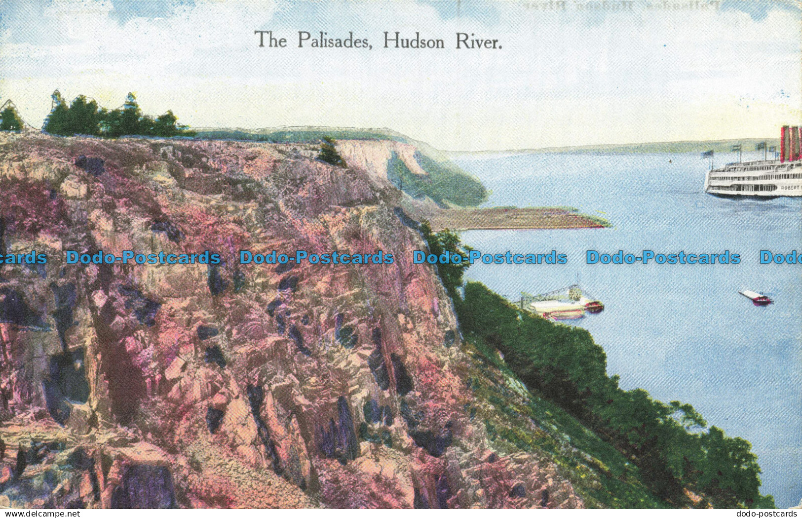 R655201 Hudson River. The Palisades. Success Postal Card. No. 1185