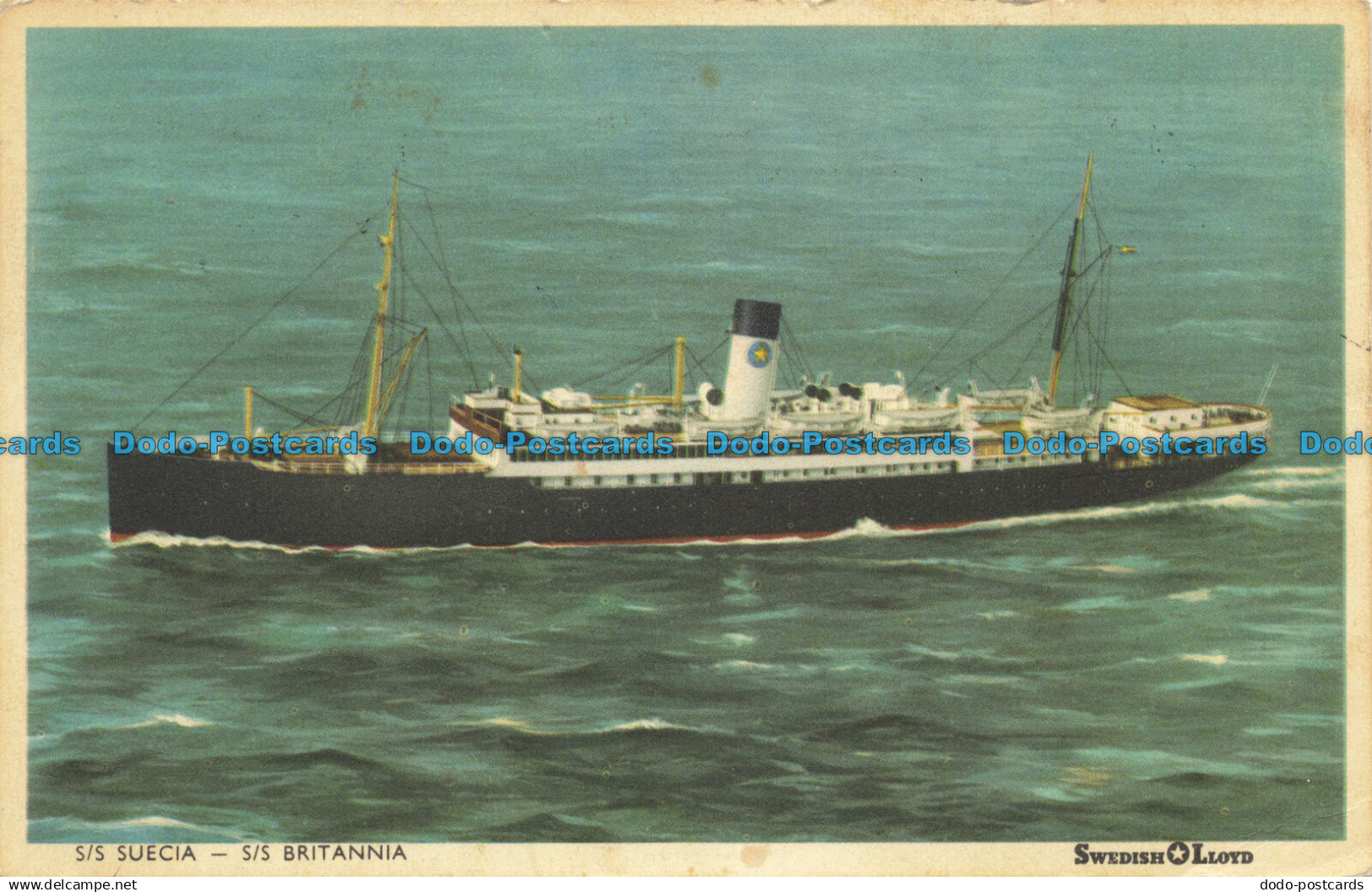 R662282 S. S. Suecia. S. S. Britannia. Swedish Lloyd