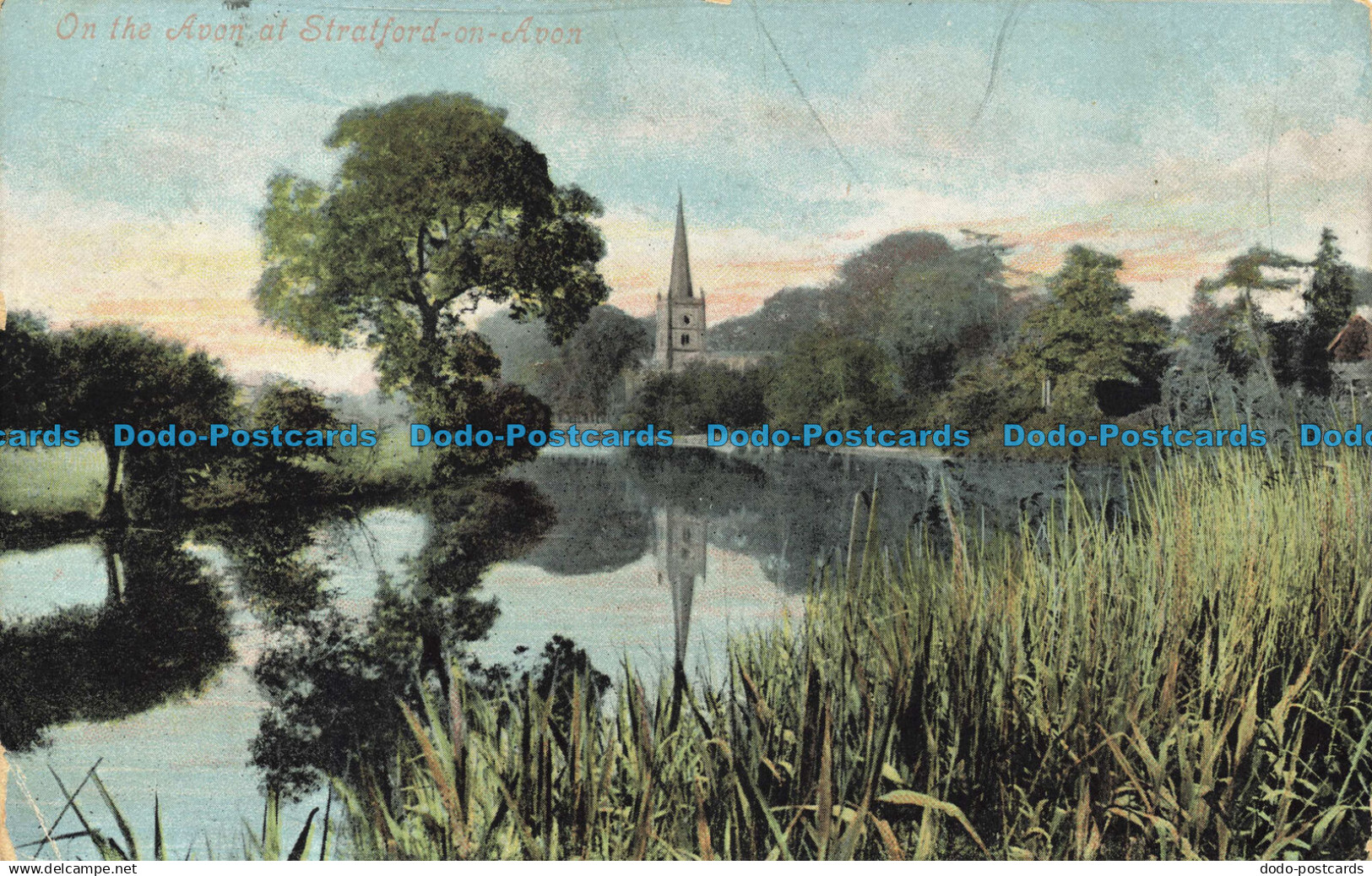 R662473 On the Avon at Stratford on Avon. Valentine Series. 1907