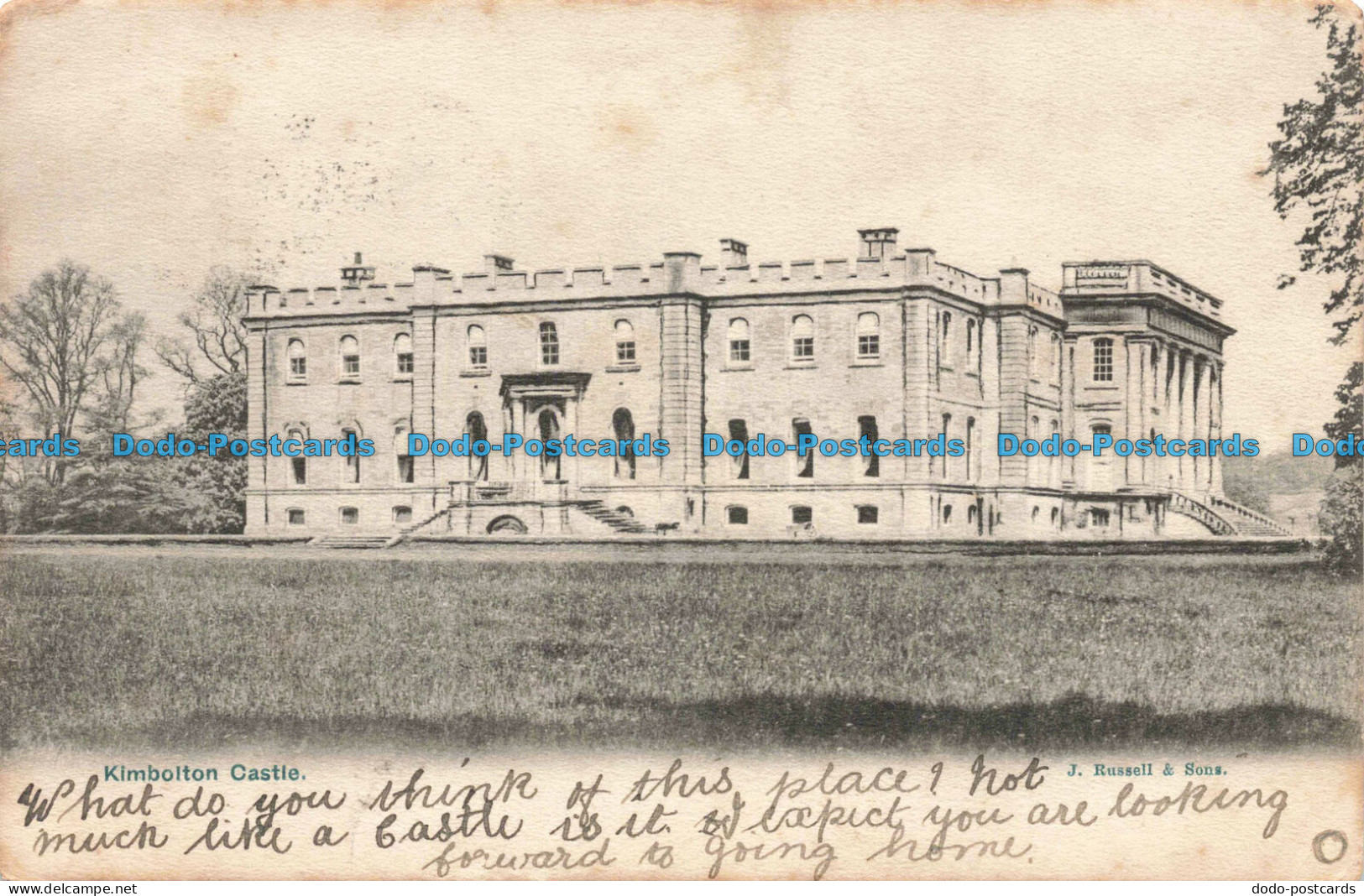 R674863 Kimbolton Castle. J. Russell. 1905